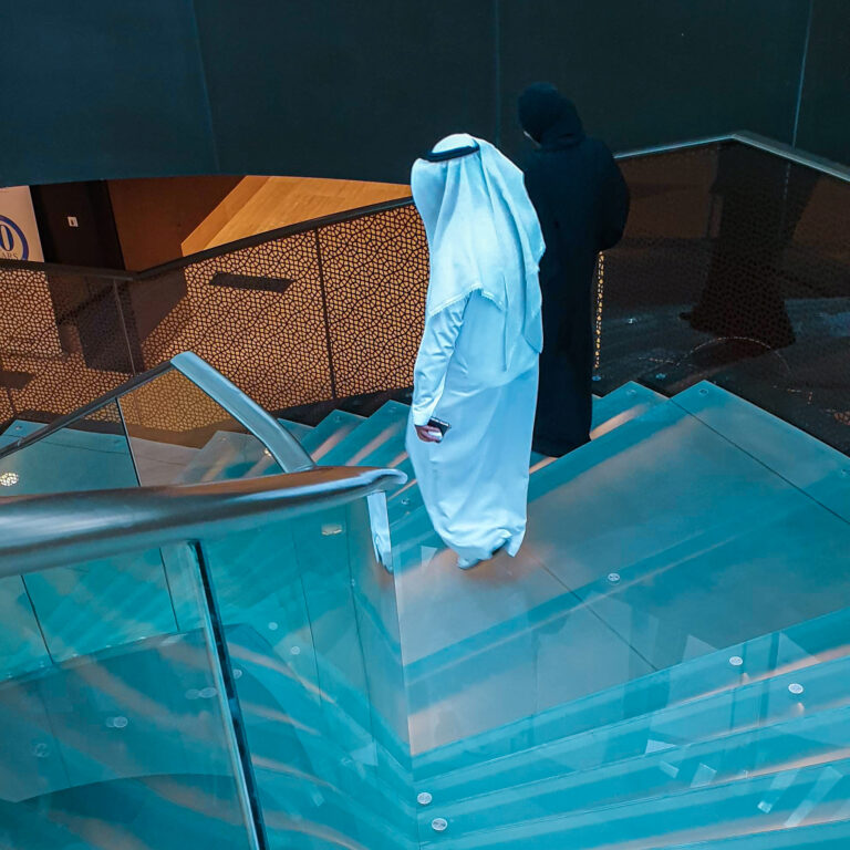 Man walking in Abu Dhabi